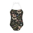 thumbnail image 1 of SEANATIVE One Piece Girls Swimwear Size 7-8 Years Skin-Friendly Kids Sleeveless Swim Shirt Aesthetic Mushroom Plants Hawaii One Piece Swimsuit, 1 of 5