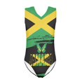 thumbnail image 1 of SEANATIVE One Piece Sleeveless Swimwear Size 11-12 T Quick Dry Bikini Swimming Suit for Kids Girls Jamaica Flag Butterfly V Neck Tankini Swimsuit for Girls, 1 of 7