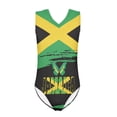 thumbnail image 1 of SEANATIVE One Piece Sleeveless Swimwear Size 13-14 T Quick Dry Bikini Swimming Suit for Kids Girls Jamaica Flag Butterfly V Neck Tankini Swimsuit for Girls, 1 of 7