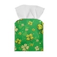thumbnail image 1 of SEANATIVE PU Leather Square Tissue Box Cover Waterproof Tissue Box Holder for Office/Kitchen/Home Green Leaves Tissue Box,Festival Gift, 1 of 5