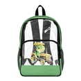 thumbnail image 1 of SEANATIVE PVC Clear Backpack for Kids Heavy Duty Transparent Bookbag See Through School Daypack Students Laptop Backpacks for Girls Boys, Tractor Dinosaur Green, 1 of 7