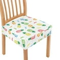 thumbnail image 1 of SEANATIVE Pineapple Chair Covers for Dining Chairs White Chair Seat Covers Set of 4 Anti-Dust Chair Protective Cover Chair Slipcovers with Elastic Bottom Easy to Clean Dinning Chair, 1 of 7