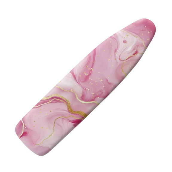 SEANATIVE Pink Marble Print Ironing Board Replacement Cover and Pad Ironing Board Covers Breathable Ironing Board Replacement Covers 15 x 54 Heat-Reflective Iron Pads