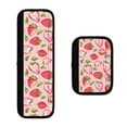 thumbnail image 1 of SEANATIVE Pink Strawberry Fridge Handle Cover 2 Pcs Microwave Handle Covers Indoor Decorations Washable Non-Slip Handle Covers Keep Dishwashers Ovens Cabinets Clean, 1 of 7