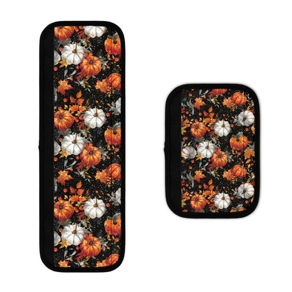 SEANATIVE Pumpkins Refrigerator Door Handle Covers Set of 2 Thanksgiving Kitchen Appliance Handle Covers for Fridge Oven Microwave Dishwashers Keep Clean from Smudges Food Stains Fall Decor