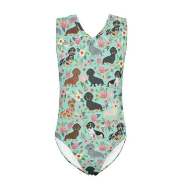 Berich Girls One-Piece Swimsuit - Adjustable Strap Quick-Dry Bathing Suit For Kids 7-14 Years