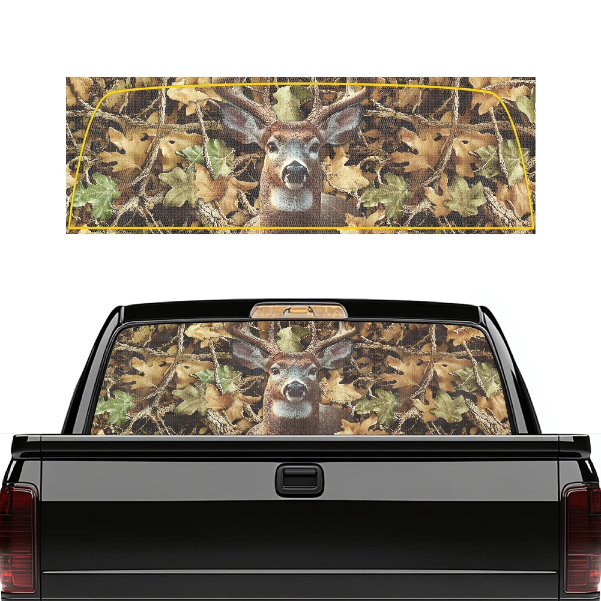 SEANATIVE Rear Window Decals for Trucks Full Back Window Decals Stain ...