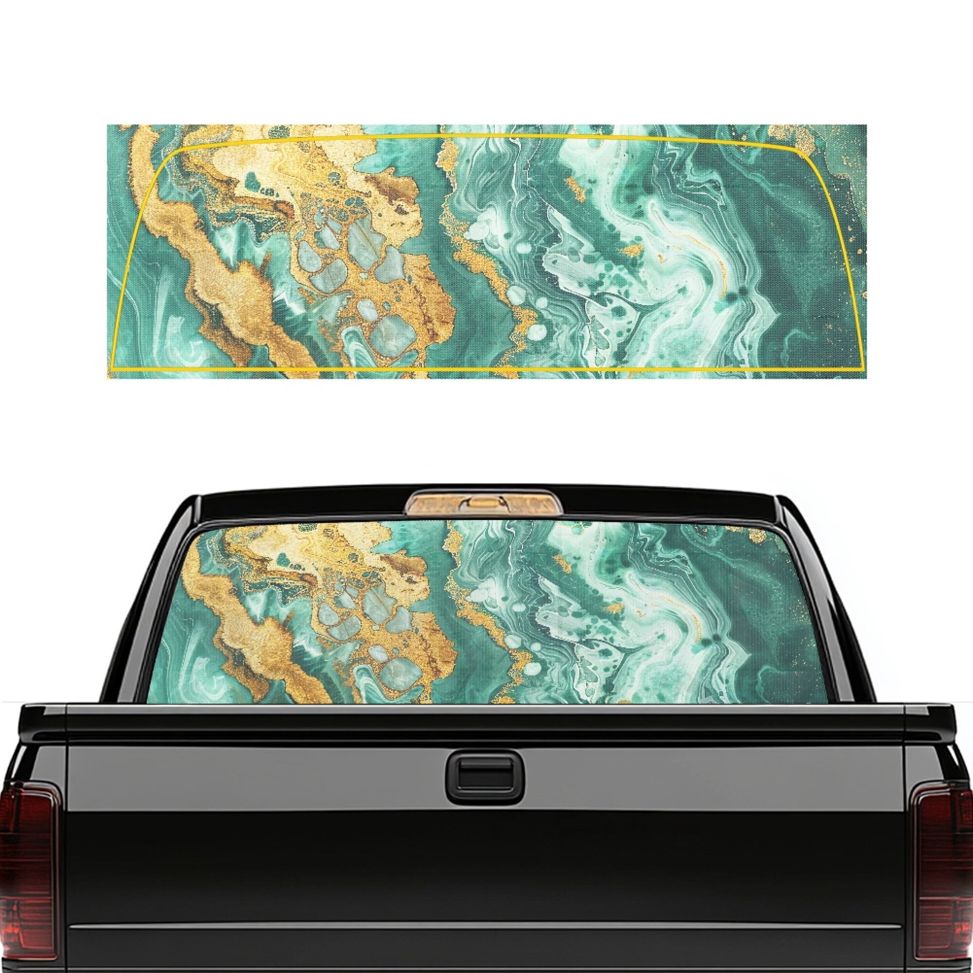 SEANATIVE Rear Window Decals for Trucks Full Back Window Decals Stain ...