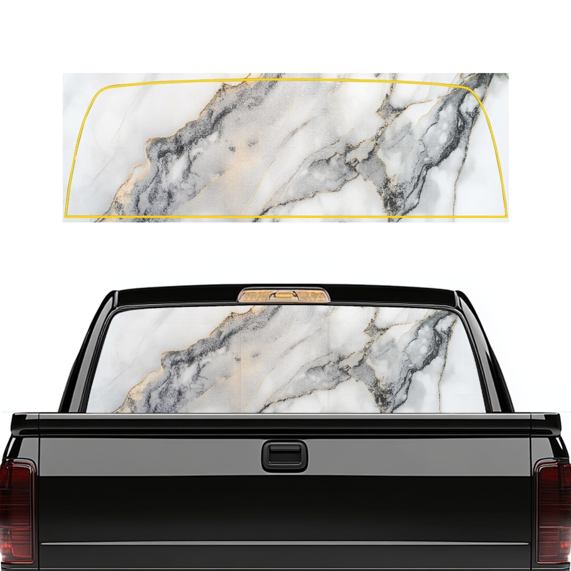 SEANATIVE Rear Window Decals for Trucks Full Back Window Decals Stain ...