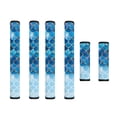 thumbnail image 1 of SEANATIVE Refrigerator Door Handle Covers Set of 6 Washable Electrical Appliance Decor Handles Wear and Tear Prevention Microwave Decor and Accessories, Mermaid Fish Scale Blue Gradient, 1 of 7