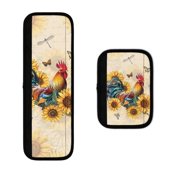 SEANATIVE Rooster Refrigerator Handle Covers Set of 2 Washable Kitchen Appliance Handle Covers Keep Your Fridge Microwave Oven Stove or Dishwasher Clean Home Decorative