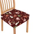 thumbnail image 1 of SEANATIVE Santa Claus Chair Covers Set of 2 Xmas Chair Seat Covers for Dining Chairs Red Chair Protective Cover with Elastic Bottom Dinning Chair Upholstered Cover Christmas Party Decor, 1 of 7