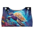 thumbnail image 1 of SEANATIVE Sea Turtle Tissue Box Cover Rectangle Tissue Box Holder with Top Buckle Blue Ocean Tissue Paper Box Cover PU Leather Tissue Box Organizer Portable Tissue Case Cover Home Decor 2 Pcs, 1 of 7