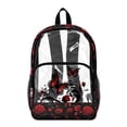 thumbnail image 1 of SEANATIVE See Through School Backpack for Kids Clear Transparent Bookbag Floral Printed Heavy Duty PVC Daypack Back to School Essential for Boys Girls Children, Butterfly Rose, 1 of 7