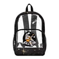 thumbnail image 1 of SEANATIVE See Through School Backpack for Kids Clear Transparent Bookbag Heavy Duty PVC Daypack Back to School Essential for Boys Girls Children, Astronaut Guitar Moon Black, 1 of 7