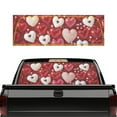thumbnail image 1 of SEANATIVE See Through Window Decal for Truck Back Window Perforated Full Coverage Graphic Sticker Car Film Sun Block UV Protection for Valentine's Day Decor, Heart Shape Pattern Red, 1 of 7
