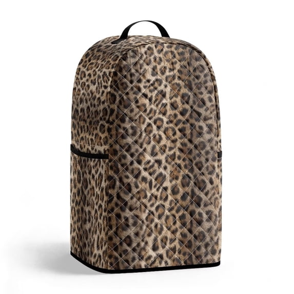 SEANATIVE Small Kitchen Appliance Dust Cover for Blender Leopard Print