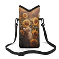 thumbnail image 1 of SEANATIVE Small Phone Bag Waterproof Phone Pouch Case Crossbody Cellphone Bag with Shoulder Strap Small Satchel Pouch Mini Travel Bag for TCL 40XL, 40XE, 20XE, A30, Cat Sunflower, 1 of 7