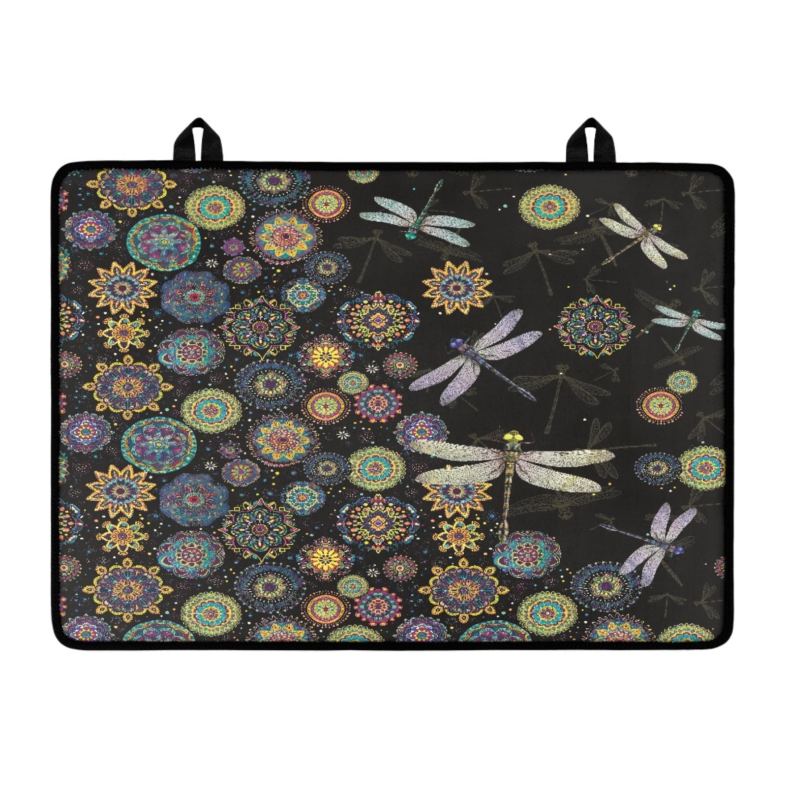 Tnasranmo Axolotl Daisy Stove Top Cover – 29.18x20.96 Inch, Non-Slip, Heat-Resistant Mat For Glass & Induction Cooktops
