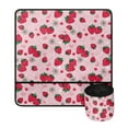 thumbnail image 1 of SEANATIVE Strawberry Daisy Sewing Machine Mat for Table Non Slip with Storage Reduce Vibration for Most Sewing Machines Aesthetic Sew Machine Dust Cover, 1 of 6