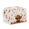 thumbnail image 1 of SEANATIVE Sunflower Cow 2 Slice Toaster Dust Cover Bread Toaster Oven Dustproof Cover Kitchen Bakeware Protector Thanksgiving Maple Leaf Dustproof Fingerprint Protection Gift for Women Happy Fall, 1 of 7