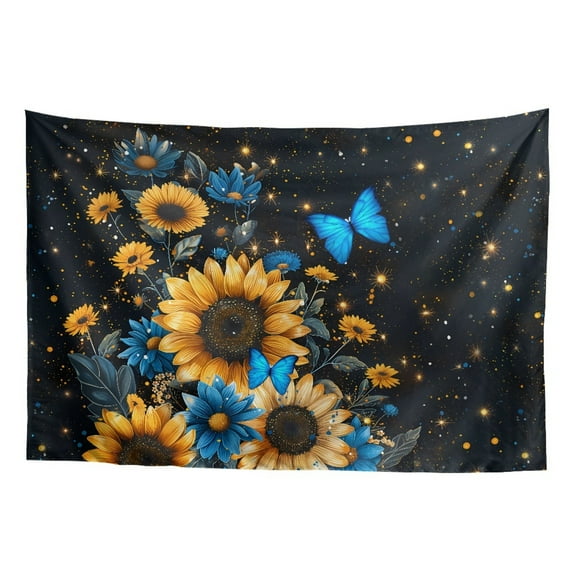 SEANATIVE Sunflower Tapestry Galaxy Butterfly Tapestry for Bedroom Tapestry Wall Hanging Wall Tapestry for Bedroom 36H*24W Tapestry Ceiling Tapestry Tapestry for Kitchen Laundry Room