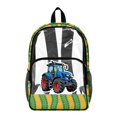 thumbnail image 1 of SEANATIVE Transparent Bag Kids Backpack Clear Bookbag See Through School Rucksack PVC Heavy Duty Clear Bag for Elementary Middle High School, Tractor Blue Yellow Green, 1 of 7
