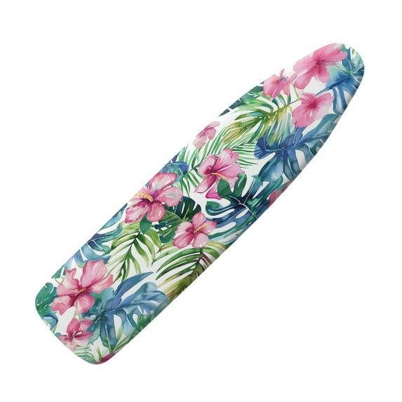 SEANATIVE Tropical Hibiscus Ironing Board Pad and Cover Ironing Board Replacement Cover Table Top Ironing Board Covers with Elastic Edge and Hook and Loop Fasteners Home Decor Gifts
