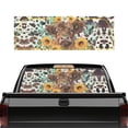thumbnail image 1 of SEANATIVE Truck Back Window Decal Perforated See Through Graphic Sun Protection Window Decal Universal Automotive Graphic Decor for Most Trucks Pickups, Sunflower Daisy Highland Cow Print, 1 of 7