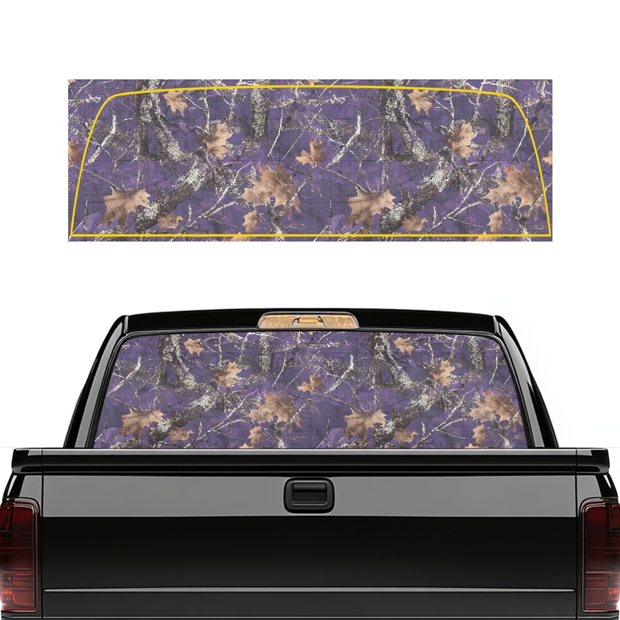 SEANATIVE Truck Back Window Decal Perforated See Through Graphic Sun ...