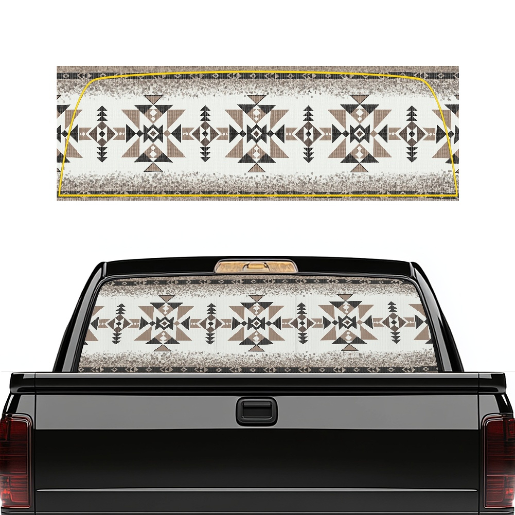 SEANATIVE Truck Decals for Back Window Waterproof Decorative Back ...