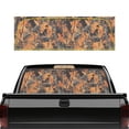 thumbnail image 1 of SEANATIVE Truck Rear Window Decal See Through Vinyl Back Window Decal for Pickup Truck, Waterproof UV Resistant, 66.9 x 22.4 Inches Vehicle Car Decorations, Hunting Forest Theme Orange Leaf, 1 of 7