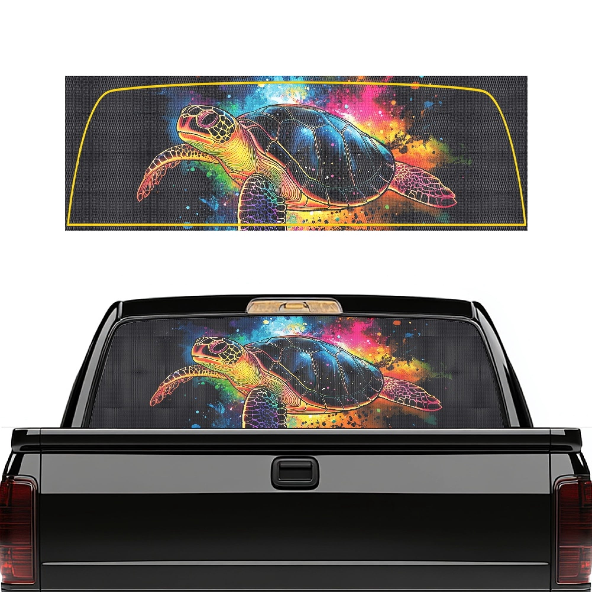 Seadan Rear Window Sticker SEANATIVE Truck Rear Window Decal Waterproof UV Protection Automotive ...