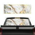 thumbnail image 1 of SEANATIVE Truck Rear Window Decal Waterproof UV Protection Automotive Decals for Truck SUV Pickup Back Window Decor, 66.9 x 22.4 Inches, Car Exterior Accessories, Marble White Gold Gray, 1 of 7