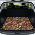 thumbnail image 1 of SEANATIVE Trunk Liner 29"x39" Car Trunk Mat with Anti-Slip Backing, Universal Fit Heavy Duty Cargo Pad Cover for Fall Decor Cargo Protector for Most Vehicles, Paisley Flower Brown, 1 of 4