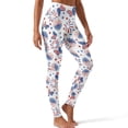 thumbnail image 1 of SEANATIVE USA Flag Leggings for Women Patriotic Firework Butterfly, 3XL, 1 of 6