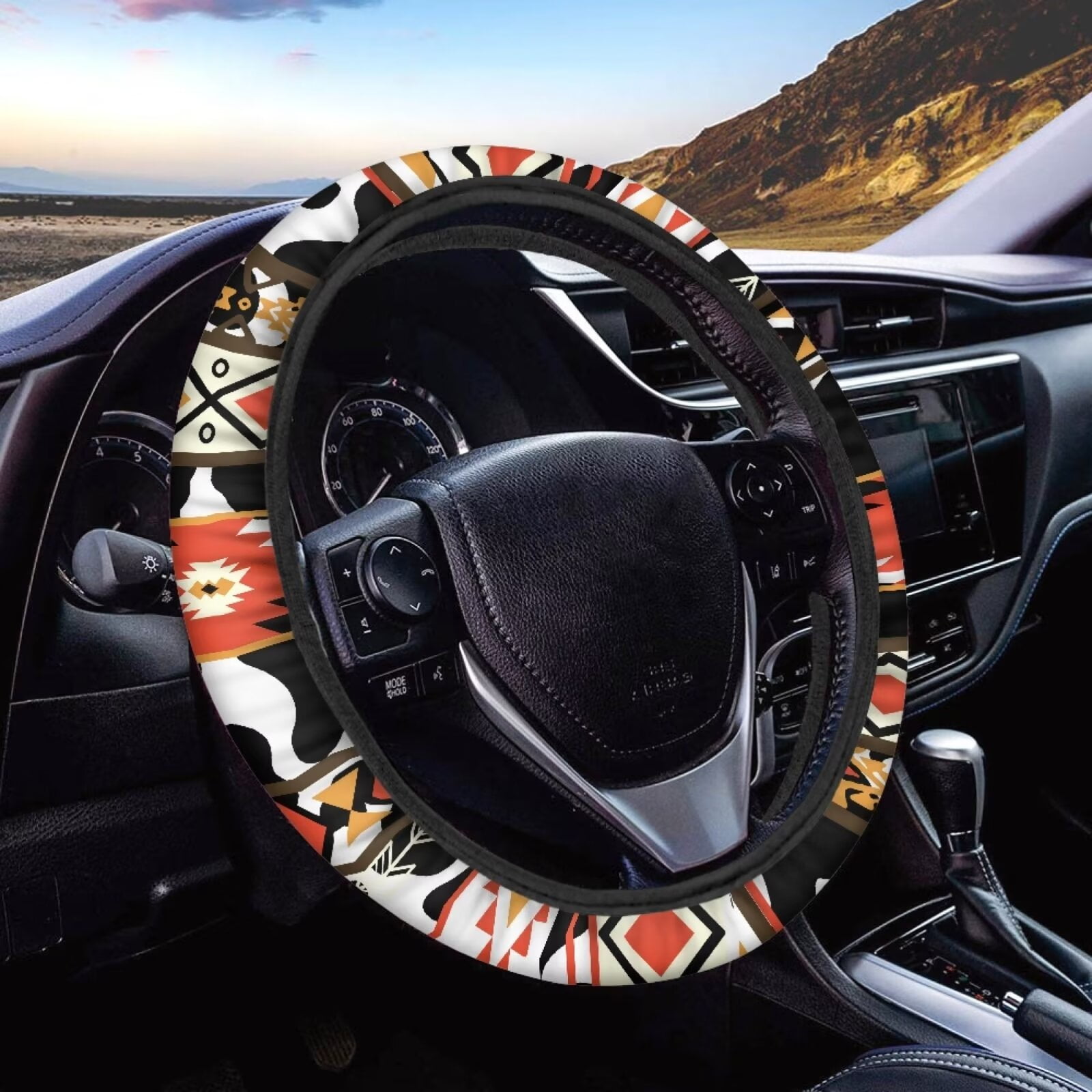 SEANATIVE Washable Car Steering Wheel Cover Auto Accessories Breathable
