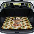thumbnail image 1 of SEANATIVE Washable Car Trunk Liner All Weather Protective Cargo Mat Universal Fit Non Slip Backing Heavy Duty Cargo Protector Wear-Resistant Auto Trunk Liner, Cute Highland Cow Sunflower, 1 of 4