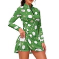 thumbnail image 1 of SEANATIVE Women Golf Dress Tennis Dress with Shorts Green Golf Ball S, 1 of 6
