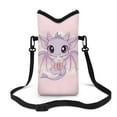 thumbnail image 1 of SEANATIVE Women Men Crossbody Phone Bag Lightweight Neoprene Cellphone Case Pouch Waterproof Phone Bag Purse with Shoulder Strap Multifunctional Travel Bag, 8'' x 4'', Cute Dragon Pink, 1 of 7