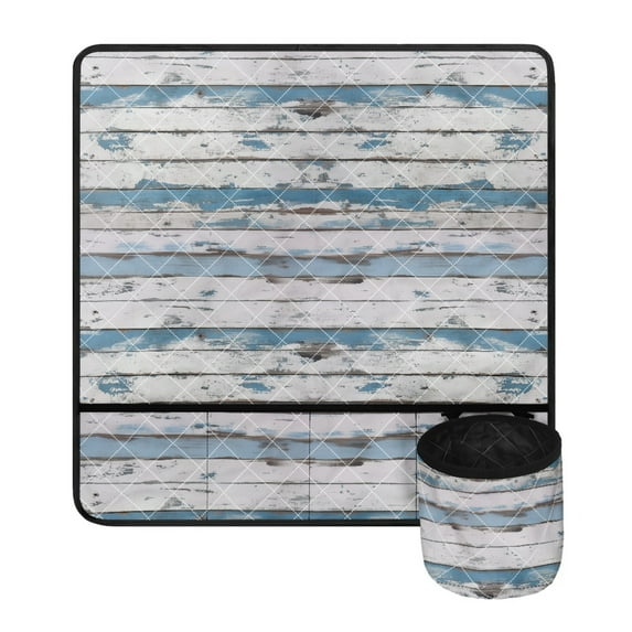 SEANATIVE Wood Print Sewing Machine Pad Organizer with Small Cylinder Sew Machine Pad Accessories Reduce Vibration Sewing Machine Table Dust Cover for Most Sewing Machine