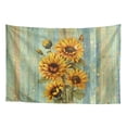 thumbnail image 1 of SEANATIVE Wood Sunflower Tapestry Bedroom Wall Tapestry Foldable Tapestries for Bedroom Aesthetic Bedroom Tapestry Door Tapestry for Kids Room Laundry Room Living Room, 1 of 6