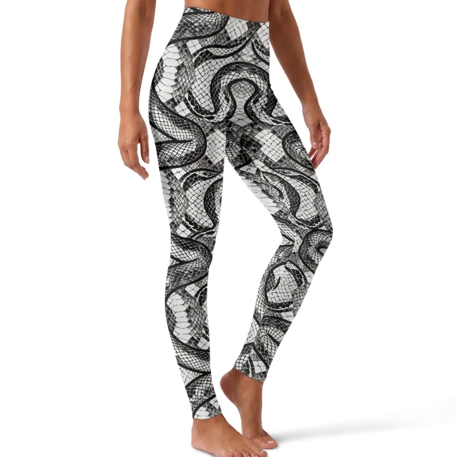 Baby Pythem SEANATIVE Workout Yoga Leggings for Women Snake Print Gray, L - Walmart.com