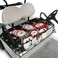 thumbnail image 1 of SEANATIVE Xma Golf Cart Seat Cover for Front Seats Snowman Golf Cart Seat Blanket with Pockets Non-Slip Golf Cart Seat Towel for Club Car Travel Sports Golf Cart Accessories for 2 Person Seats, 1 of 7