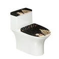 thumbnail image 1 of SEANATIVE Xmas Snowman Toilet Lid Covers and Tank Cover Christmas Tree Toilet Seat Cover and Tank Lid Covers for Bathroom Toilet Lid Cover Set 2 Piece, 1 of 7