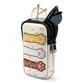 thumbnail image 1 of SEANATIVE Zipper Eyeglass Case for 2 Pairs of Glasses, Lightweight Glasses Case Dual Compartment Sunglasses Pouch Portable Travel Eyewear Holder Bag for Men Women, Cute Cat Paw Beige, 1 of 7
