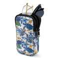 thumbnail image 1 of SEANATIVE Zipper Eyeglass Case for 2 Pairs of Glasses, Lightweight Glasses Case Dual Compartment Sunglasses Pouch Portable Travel Eyewear Holder Bag for Men Women, Sea Turtle Starfish Blue White, 1 of 7