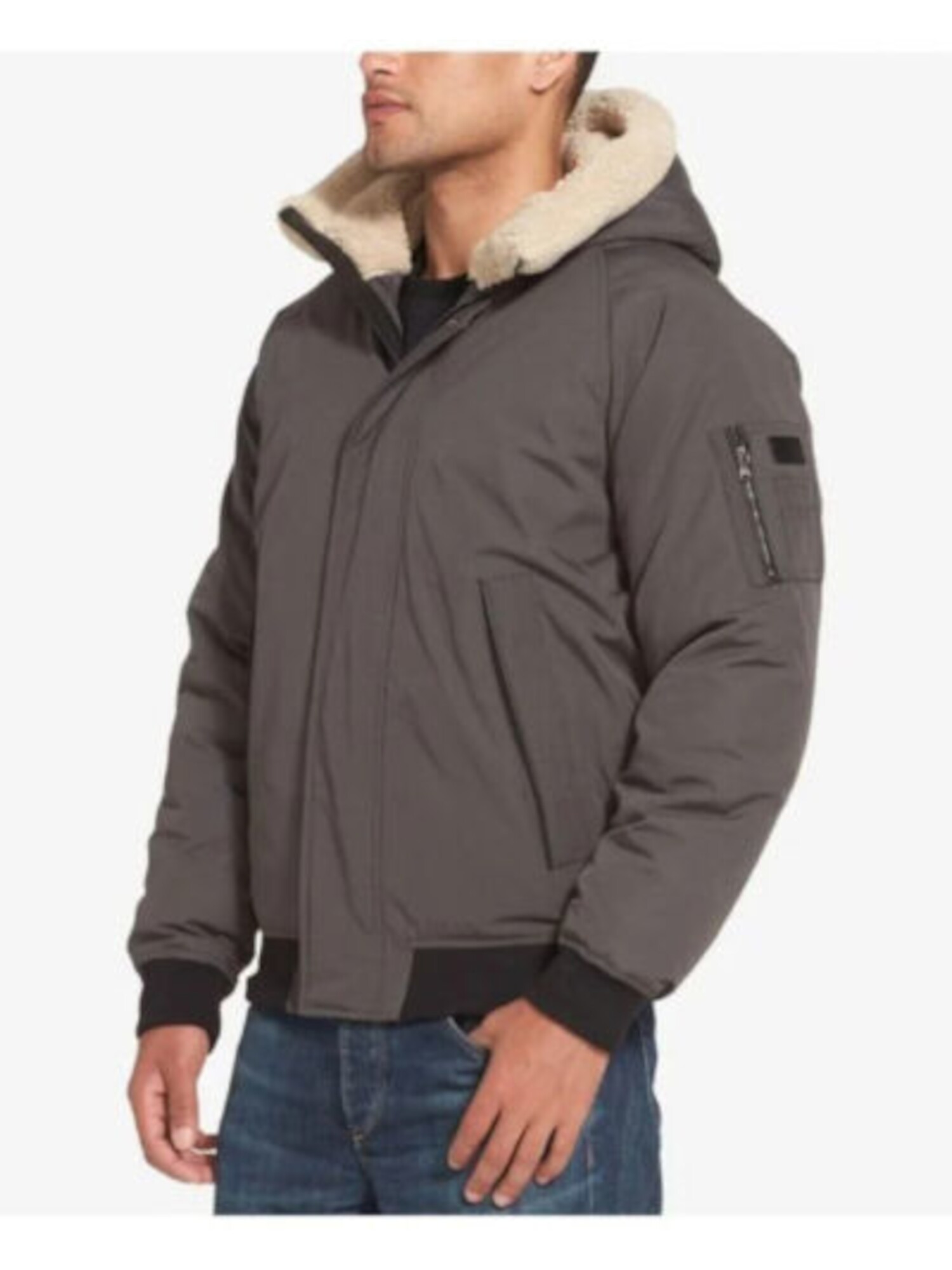 SEANJOHN Mens Gray Bomber Jacket S