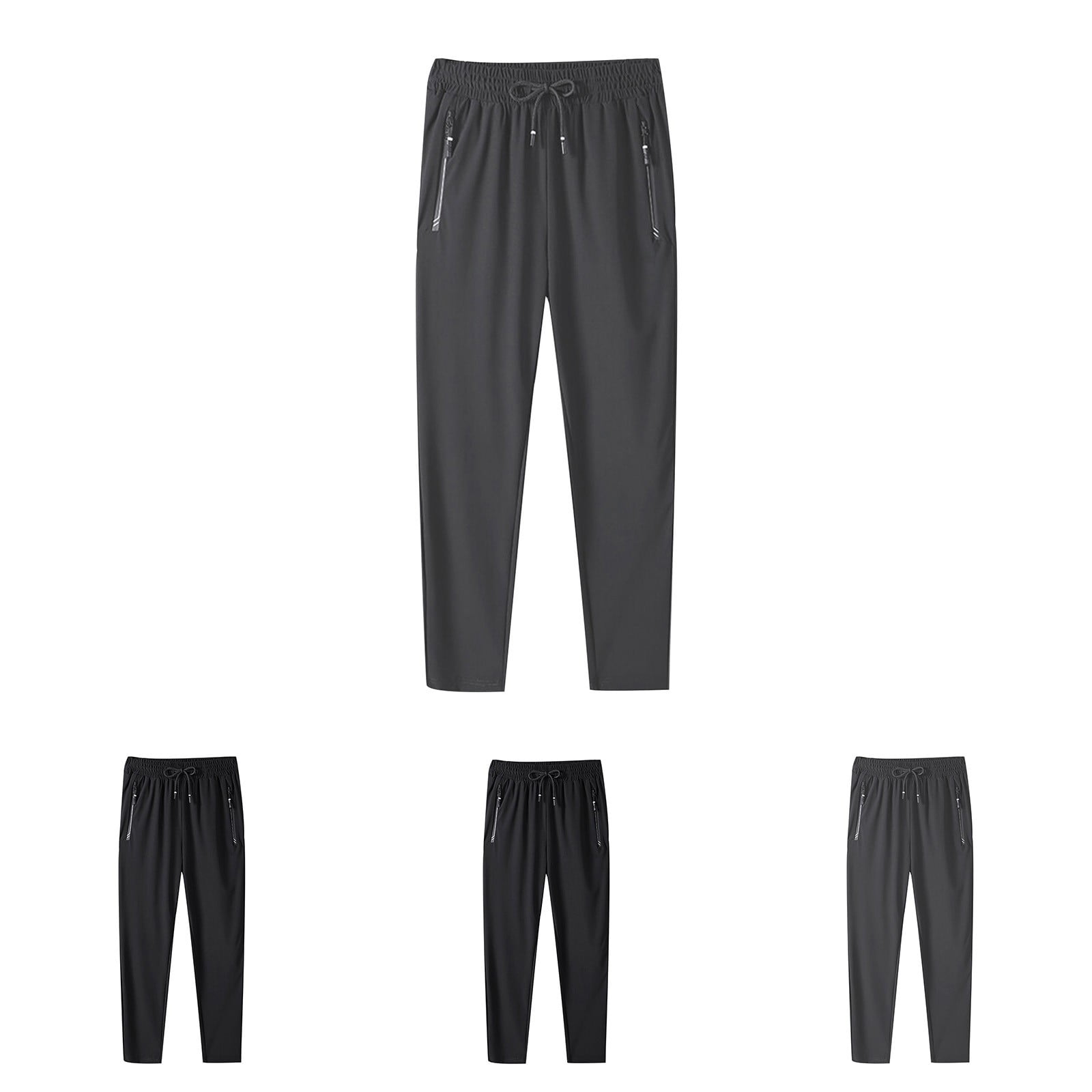 SEAOPEN Big and Tall Mens Jogger Yoga Pants Casual Elastic Waist ...