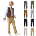 thumbnail image 1 of SEAOPEN Boys Joggers Pants Youth Lightweight Athletic Hiking Gym School Pants with Pockets Sweatpants Clothes Army Green 5 Years, 1 of 7